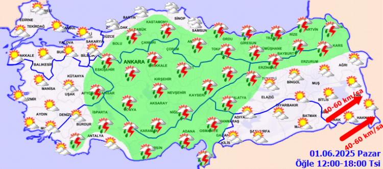 Meteoroloji'den sağanak ve kuvvetli rüzgar uyarısı!