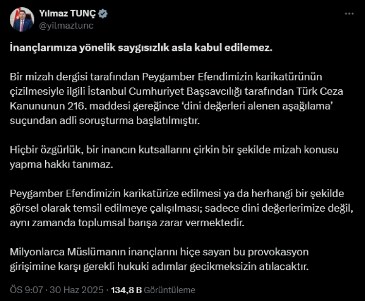 Mizah dergisine soruşturma: 4 gözaltı!