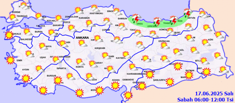 Sıcaklık mevsim normallerinde, rüzgar yer yer kuvvetli!