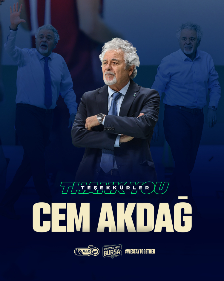 Tofaş'ta Başantrenör Cem Akdağ ile yol ayrılığı