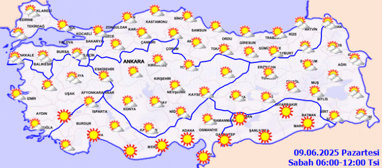 Yurtta az bulutlu hava hakim... Doğu'da sağanak alarmı!