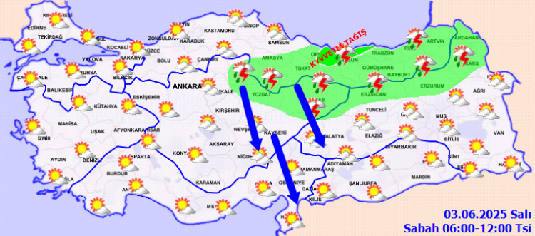 Yurtta bugün hava nasıl olacak?