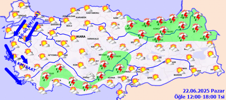 Yurtta sağanak, toz taşınımı ve fırtına uyarısı