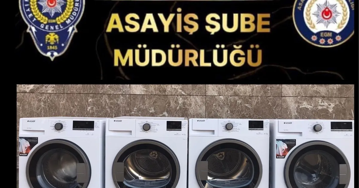 Adıyaman konteyner kentte çamaşır makinesi hırsızları yakalandı