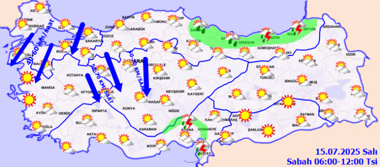 Artvin ve Rize'ye kuvvetli yağış uyarısı!
