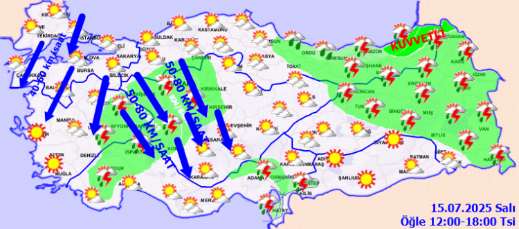 Artvin ve Rize'ye kuvvetli yağış uyarısı!