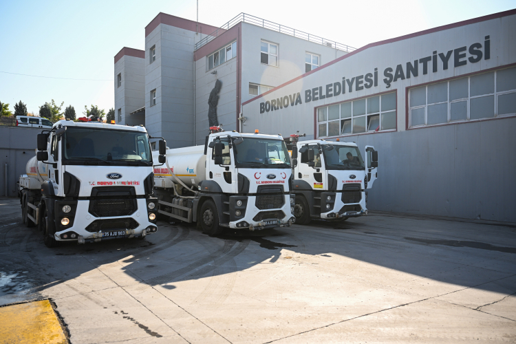 Bornova'da TOMA tipi tankerlerle örnek uygulama