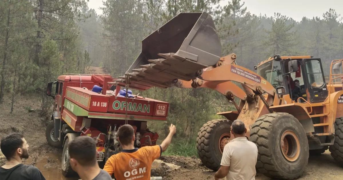 Bursa'da İnegöl'ün dayanışma ruhu yangın bölgesinde