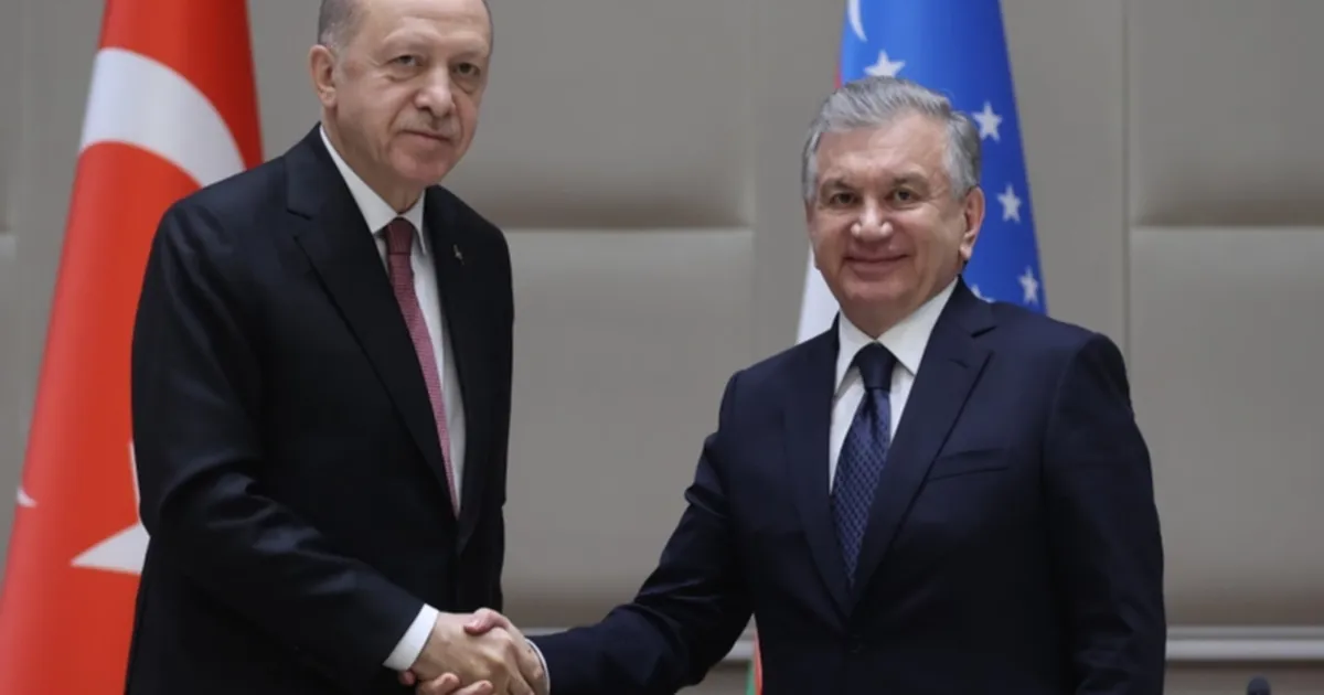 Cumhurbaşkanı Erdoğan Özbekistanlı mevkidaşıyla görüştü