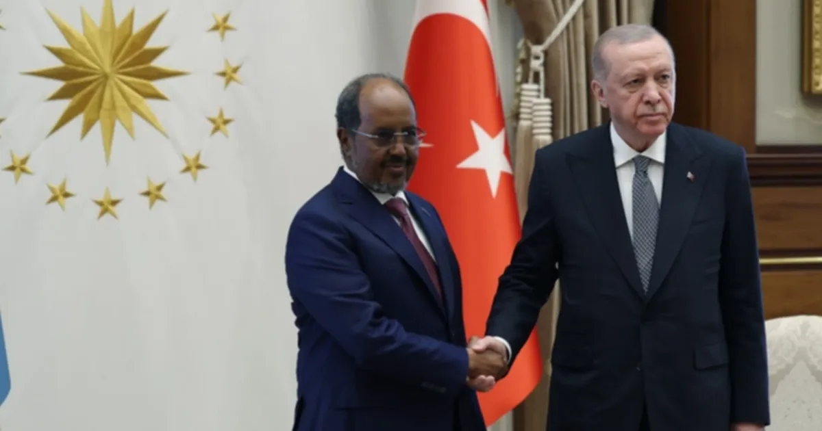Cumhurbaşkanı Erdoğan Somalili mevkidaşı ile Külliye'de buluştu