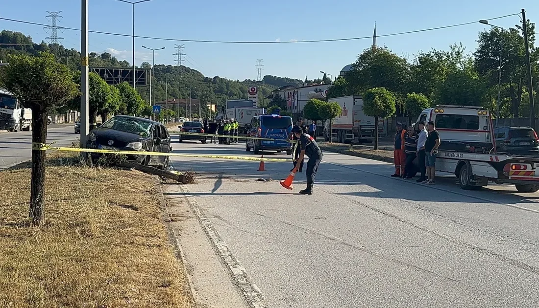 Düzce Boğaziçi'nde hafriyat kamyonu
