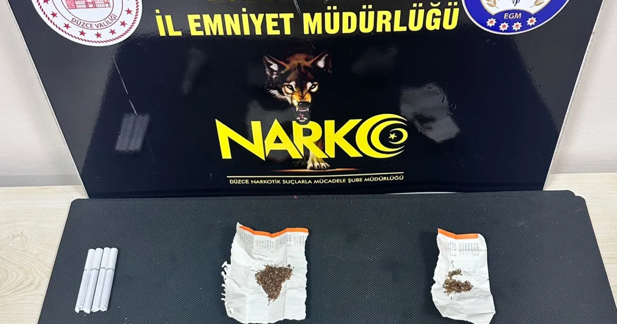 Düzce’de uyuşturucu operasyonu: 2 tutuklama