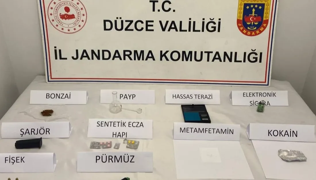 Düzce’de uyuşturucu ticareti yaptığı