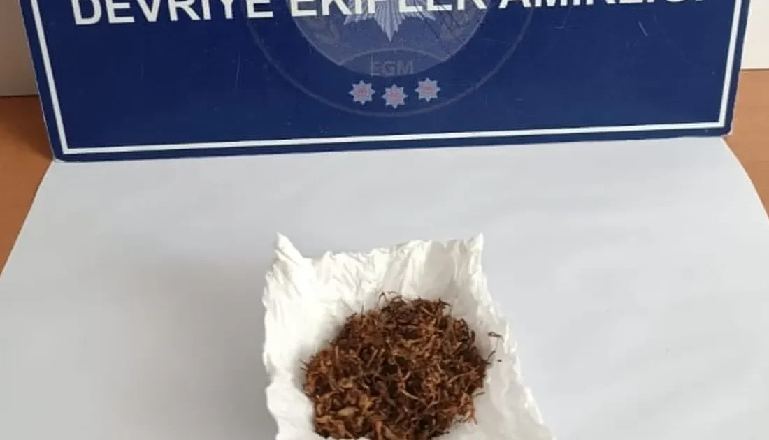 Keşan'da polis, şüpheli bir