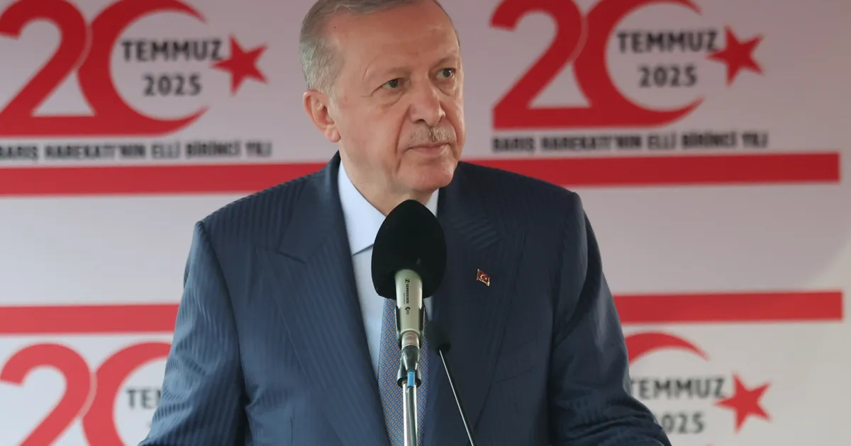 Erdoğan: Kıbrıs’ta çözümün anahtarı iki devletli çözüm, taviz yok!