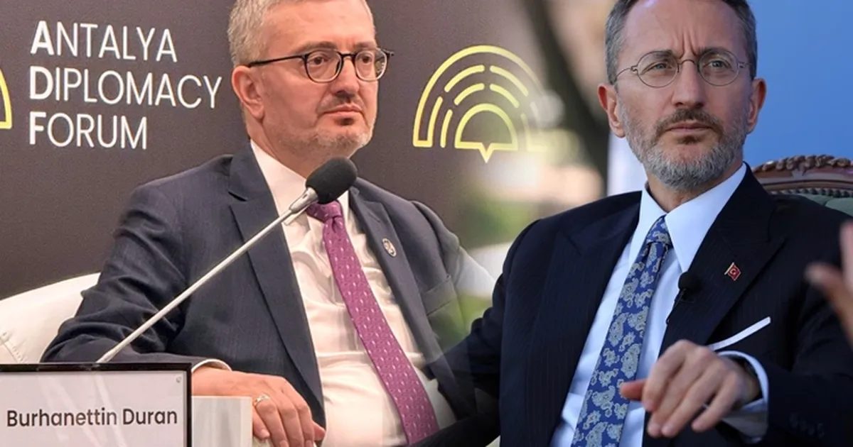 Fahrettin Altun görevden alındı, yeni İletişim Başkanı Burhanettin Duran!