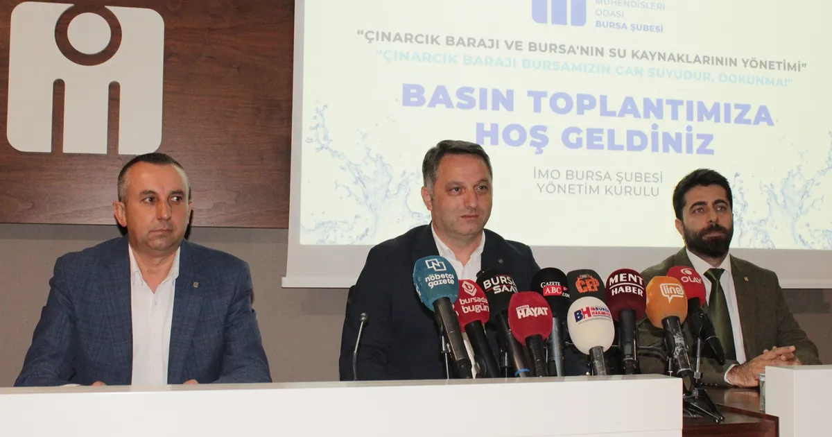 İMO Bursa Şubesi’nden Çınarcık Barajı uyarısı!