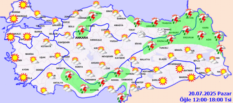 Kastamonu, Çankırı ve Ankara'nın kuzeyine 'kuvvetli yağış' uyarısı! Yurtta bugün hava nasıl?
