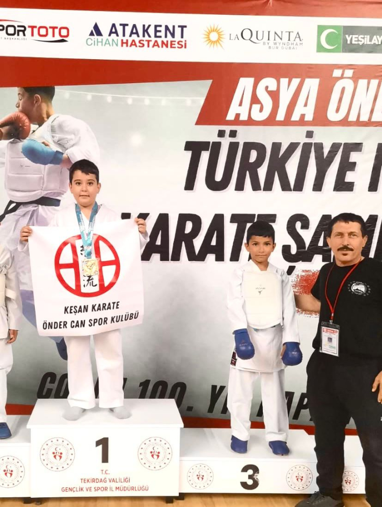 Keşanlı sporcu, Çorlu’daki yarışmada Türkiye Şampiyonu oldu
