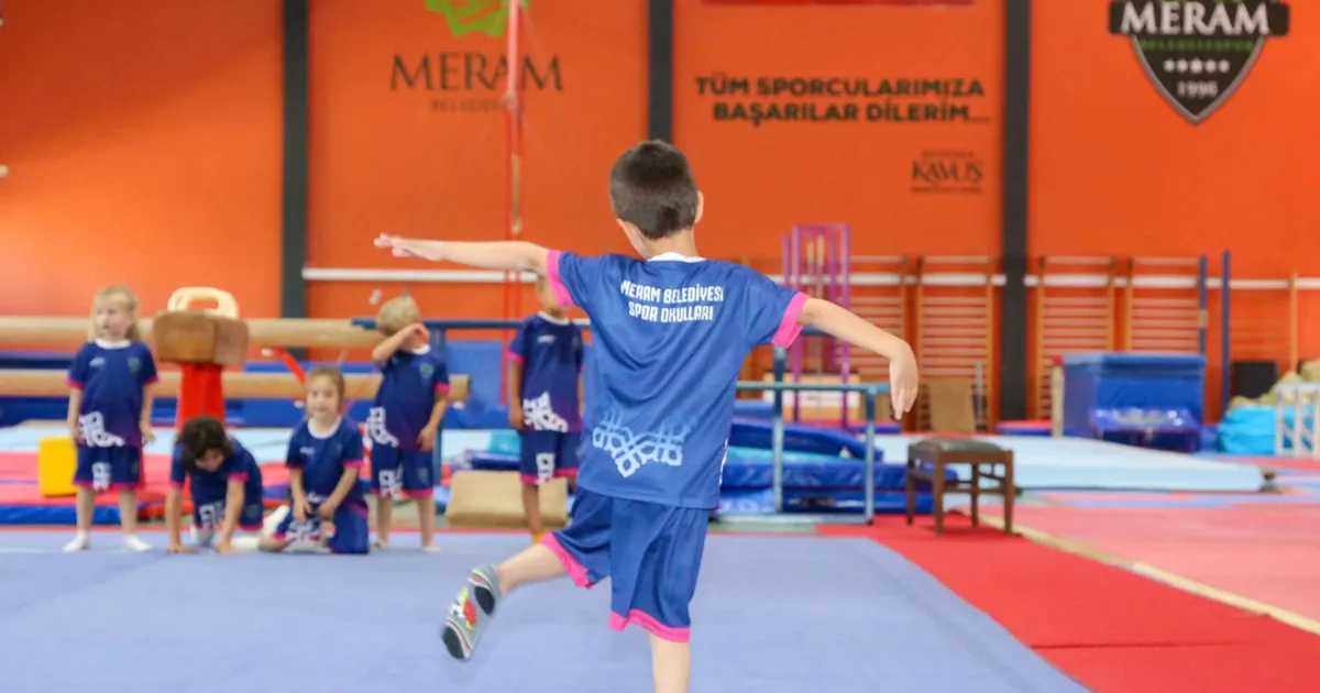 Konya Meram'da yaz spor coşkusu