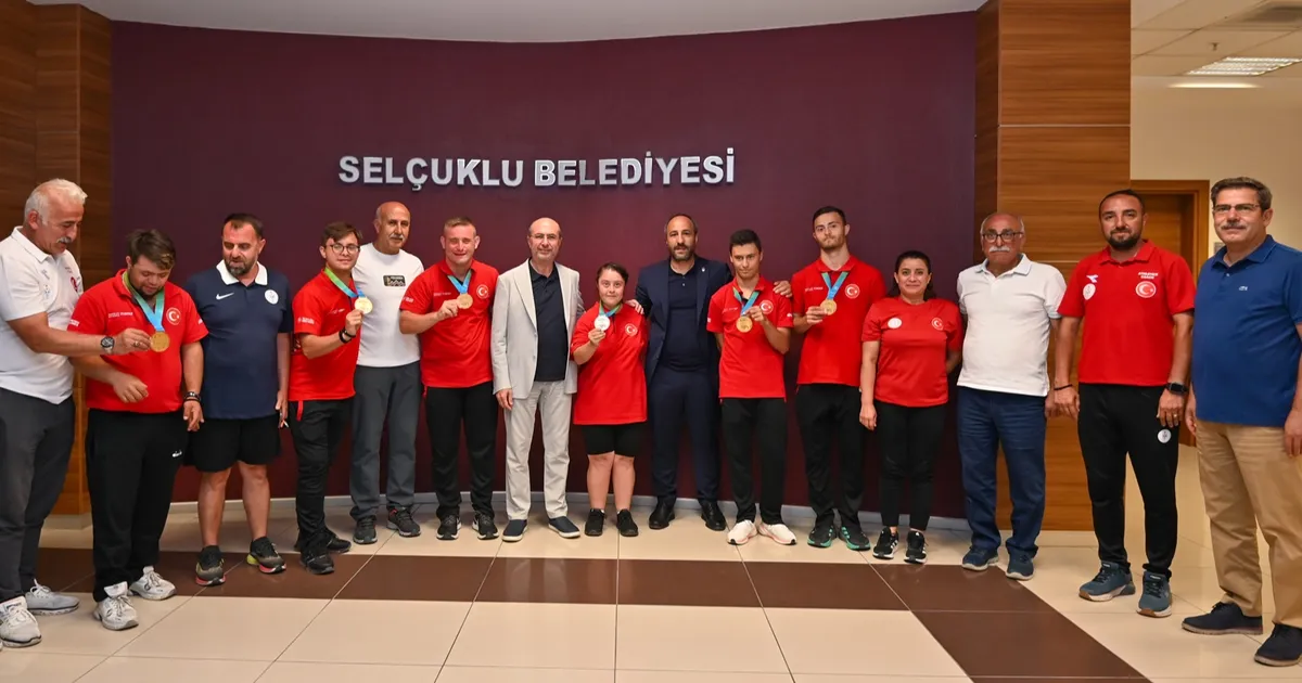 Konya Selçuklu'da özel sporcular ağırlandı