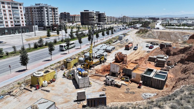 Konya'da mikro tünelle altyapı güçlendiriliyor