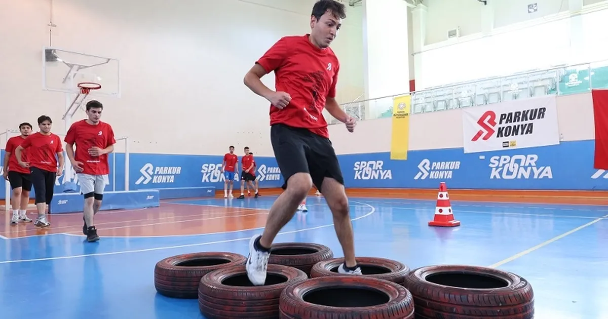Konya'da 'Parkur' gençleri hayallerine kavuşturuyor