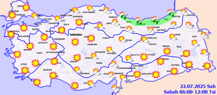 Kuzeydoğu hariç sıcaklıklar bunaltacak