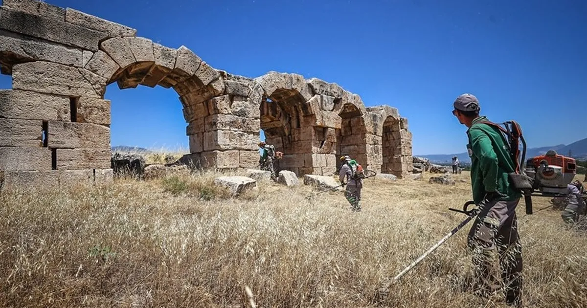 Laodikya’da Antik Kentinde yangın önlemi