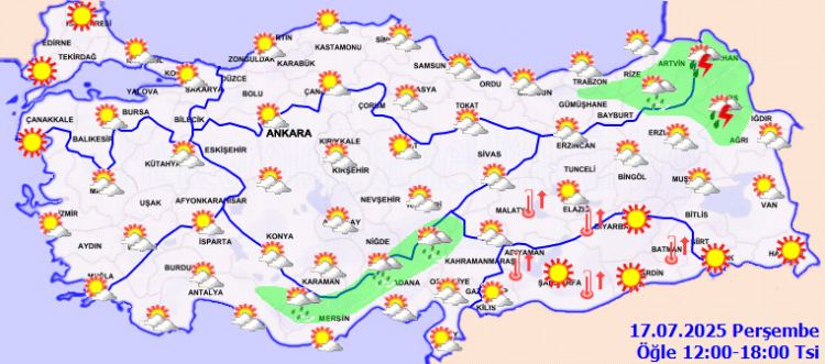 Meteoroloji uyardı: Sıcaklıklar mevsim normallerinin üzerinde