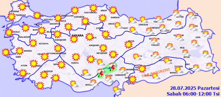 Meteoroloji'den kuvvetli rüzgar ve toz taşınımı uyarısı