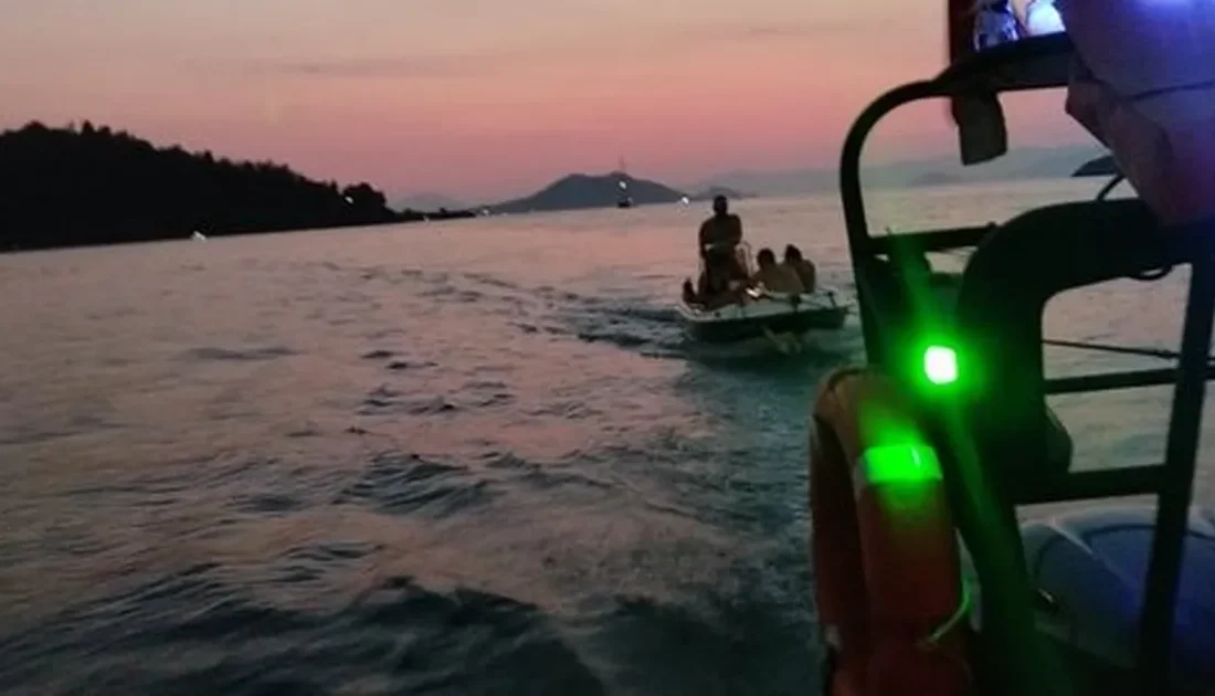 Fethiye açıklarında makine arızası