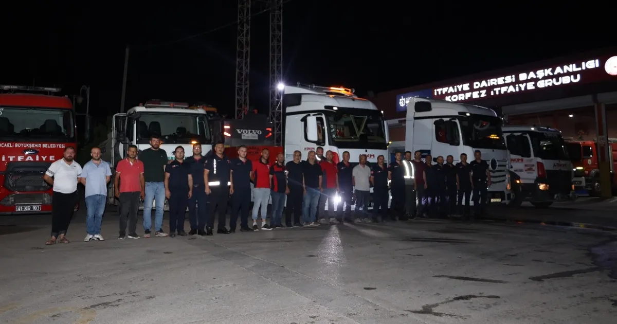 Önce Sakarya, şimdi Manisa… Kocaeli ekipleri yangınlara karşı tek vücut