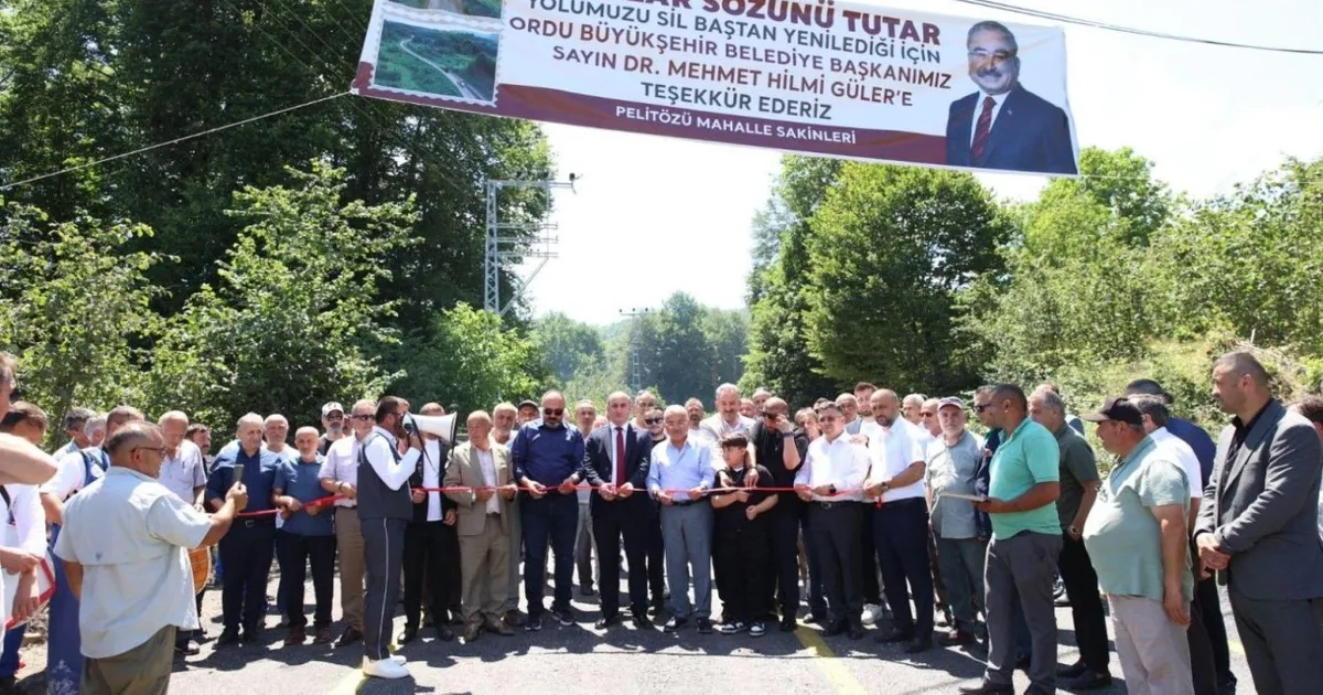 Ordu Aybastı’da yılların yol hasreti sona erdi