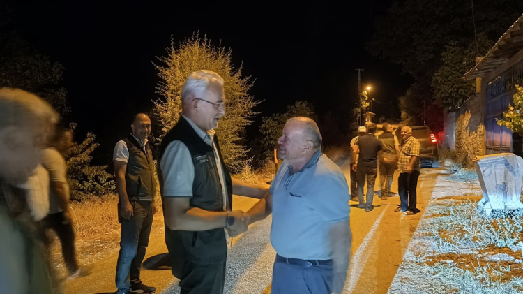 Orman Genel Müdürü Karacabey'den yangın kahramanına ziyaret