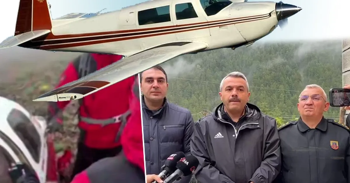 Rize-Erzurum sınırında düşen uçak bulundu... Kadın yolcu kurtarıldı, pilot hayatını kaybetti!