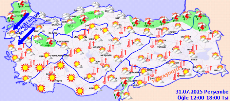 Sağanak, kuvvetli rüzgar ve toz taşınımı etkili olacak