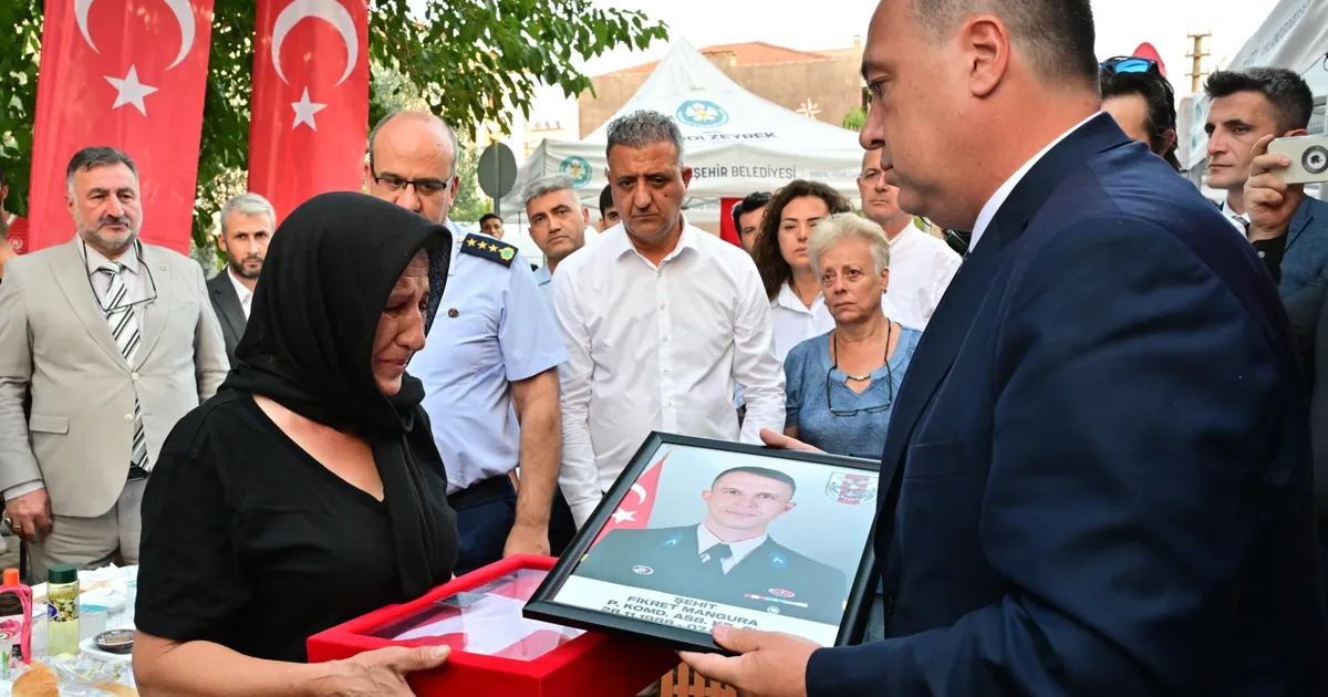 Şehit Fikret Mangura vefatının 7. gününde dualarla anıldı
