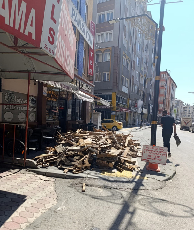 Sivas'ta kaldırım işgallerine milyonluk ceza!