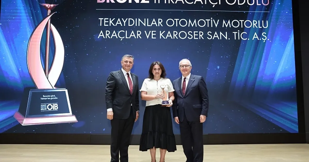 Tekaydınlar'a OİB'den bronz ihracatçı ödülü