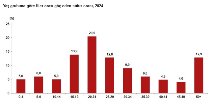 Türkiye'de 2024’te 2,7 milyon kişi iller arası göç etti! İstanbul göçte zirvede