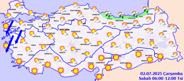 Yurtta bugün hava nasıl olacak? Hangi bölgeler 'kuvvetli rüzgar' altında?