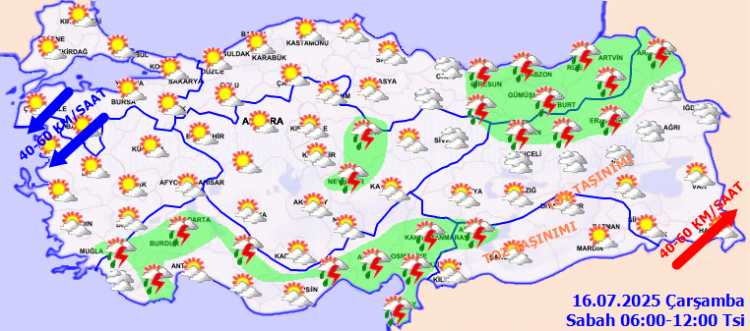 Yurtta sert hava: Sağanak, fırtına ve toz uyarısı geldi
