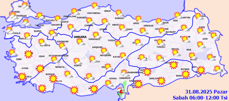 Ağustos ayının son gününde yurtta hava nasıl olacak?