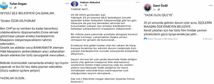 AK Parti Şile İlçe Başkanı Akgül’den CHP’li Şile Belediyesi’ne maaş eleştirisi