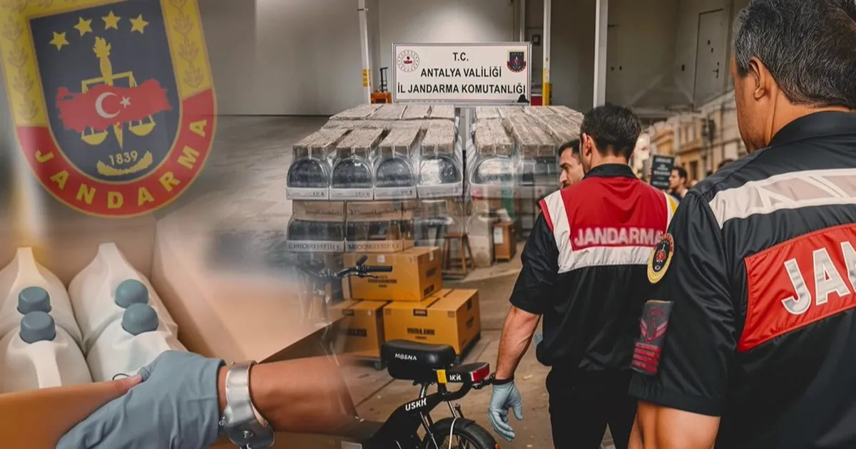 Antalya'da 120 bin litre sahte alkol! 7 şüpheli gözaltında
