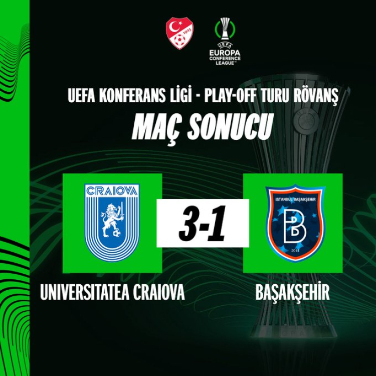 Başakşehir FK, Avrupa'ya veda etti