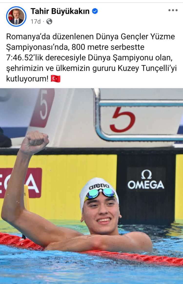 Başkan Büyükakın İzmitli şampiyonu kutladı