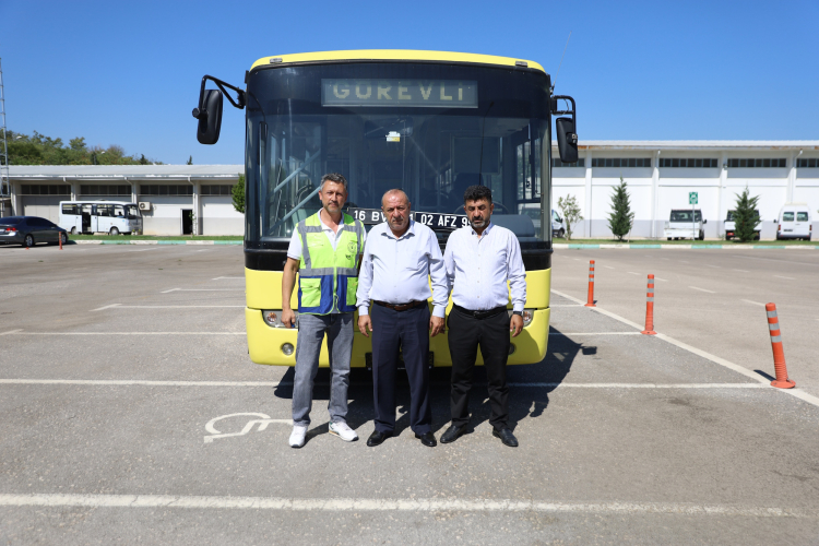 Bursa’dan Adıyaman’a hibe otobüs