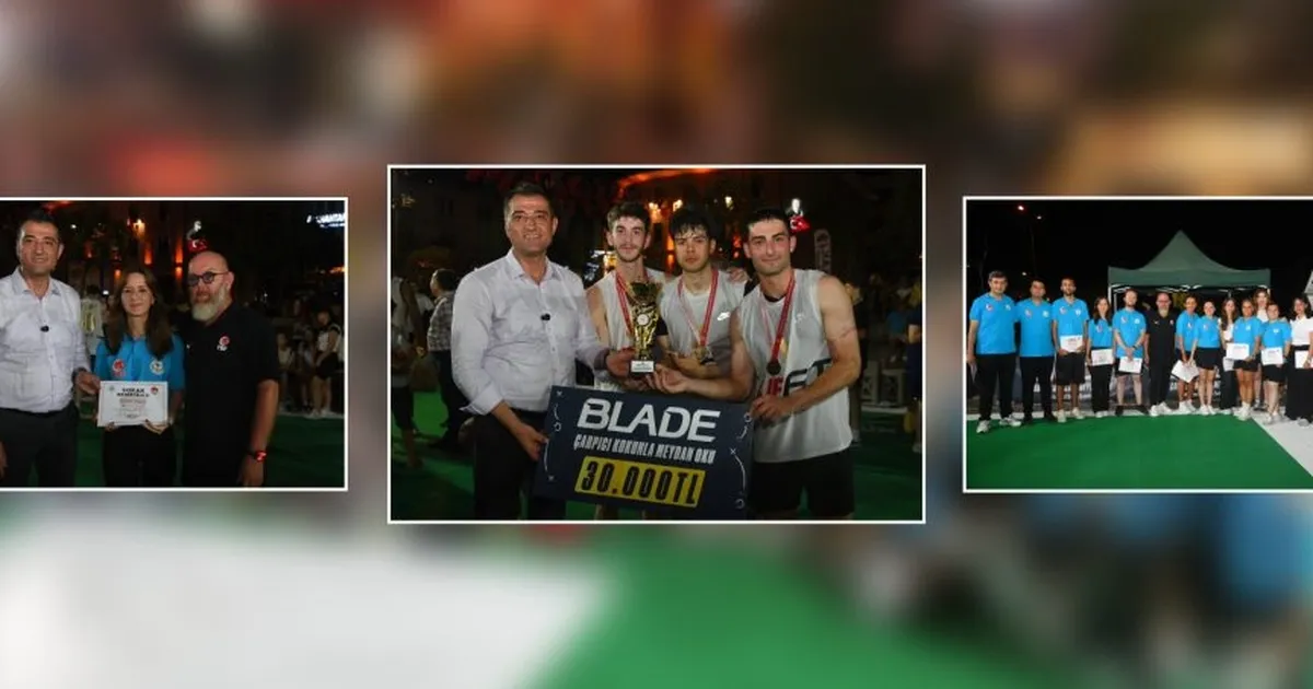 Büyük heyecana sahne olan sokak basketbolu sona erdi